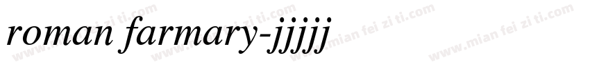 roman farmary字体转换